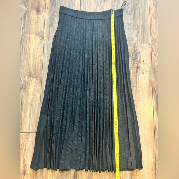 MANGO MNG Accordion Pleated Checked Midi Retro Skirt 4 - Picture 11 of 16